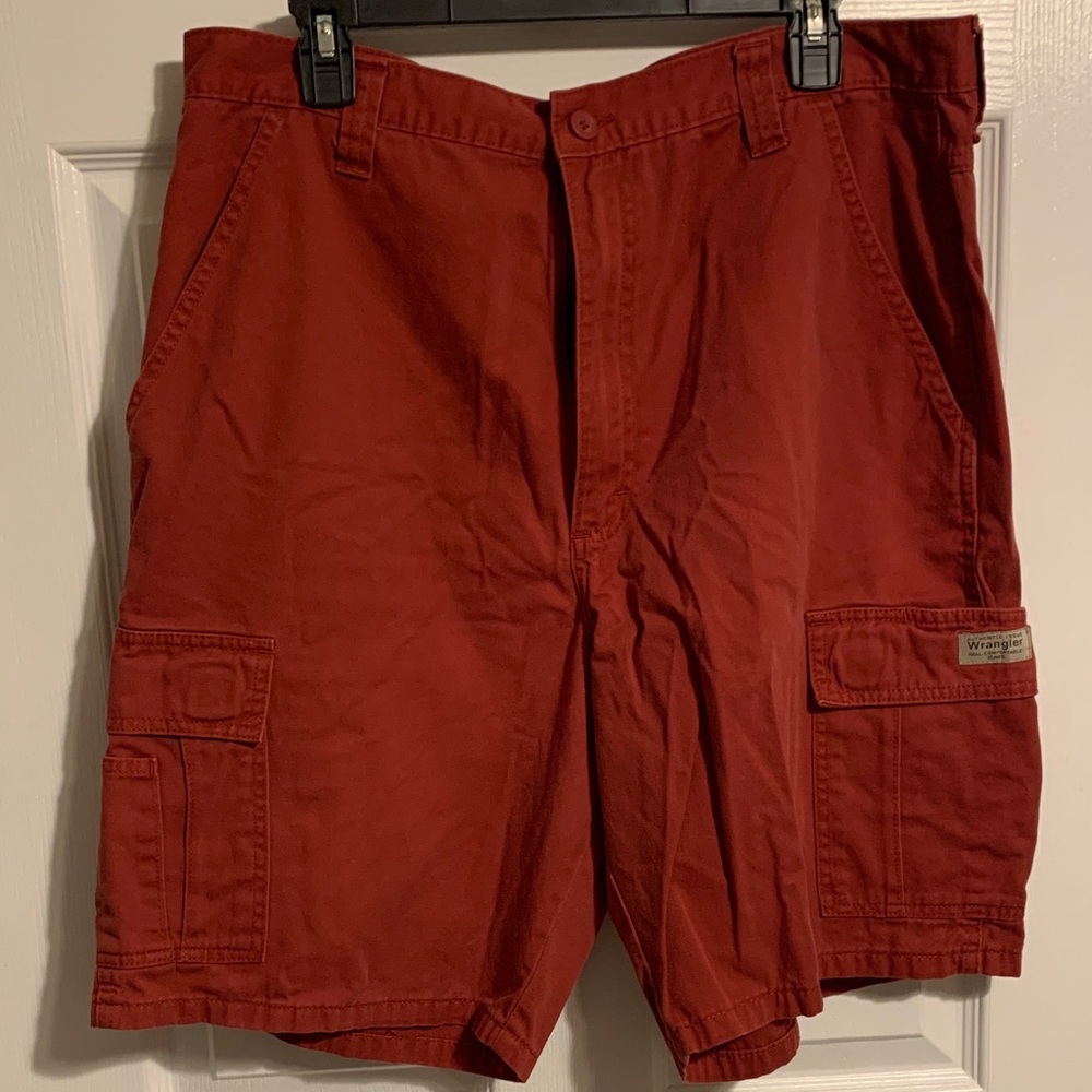 Wrangler Men's Cargo Shorts - Rust Red